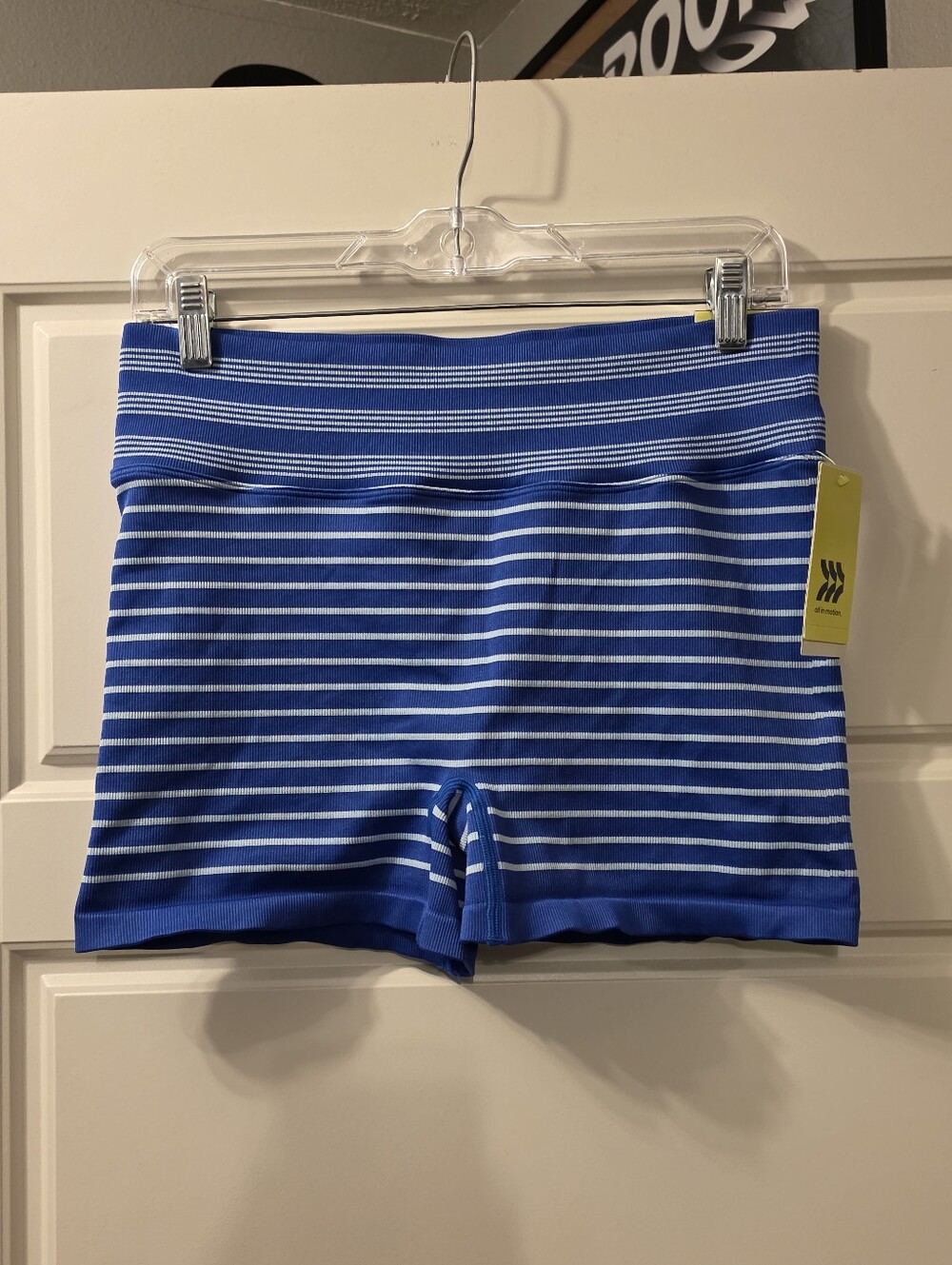Seamless High Rise Ribbed Women’s Athletic Bike Shorts 3" Inseam Size XL